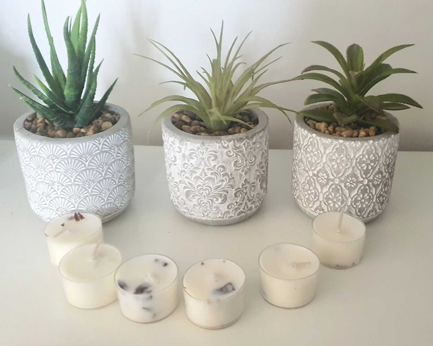 A Box of 24 Tealight Candles, Mixed Berries Scented Candles, Botanical Infused Scents