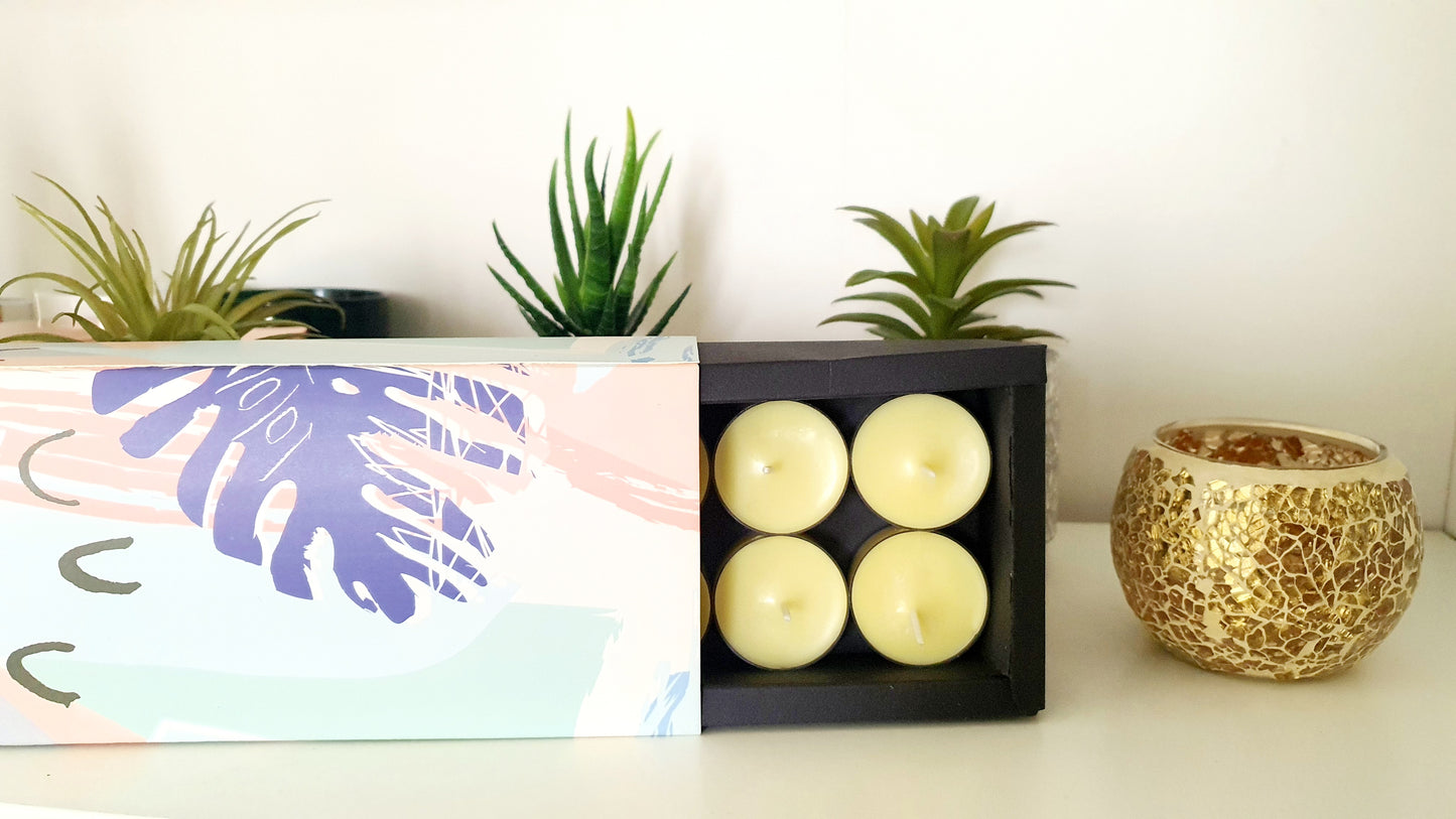 Fresh Tropical Oceans Away Scented Tea Light Candles 6 Hours- 18 Scents, 12, 24 Pack
