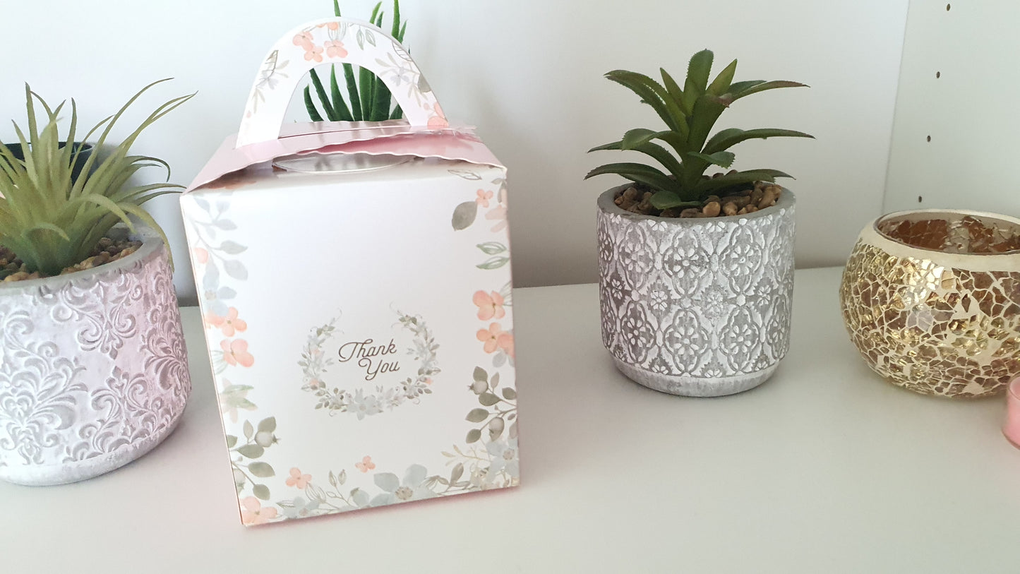 18 Wedding Favour Candles, - Citrus Essential Oils Scented Candles