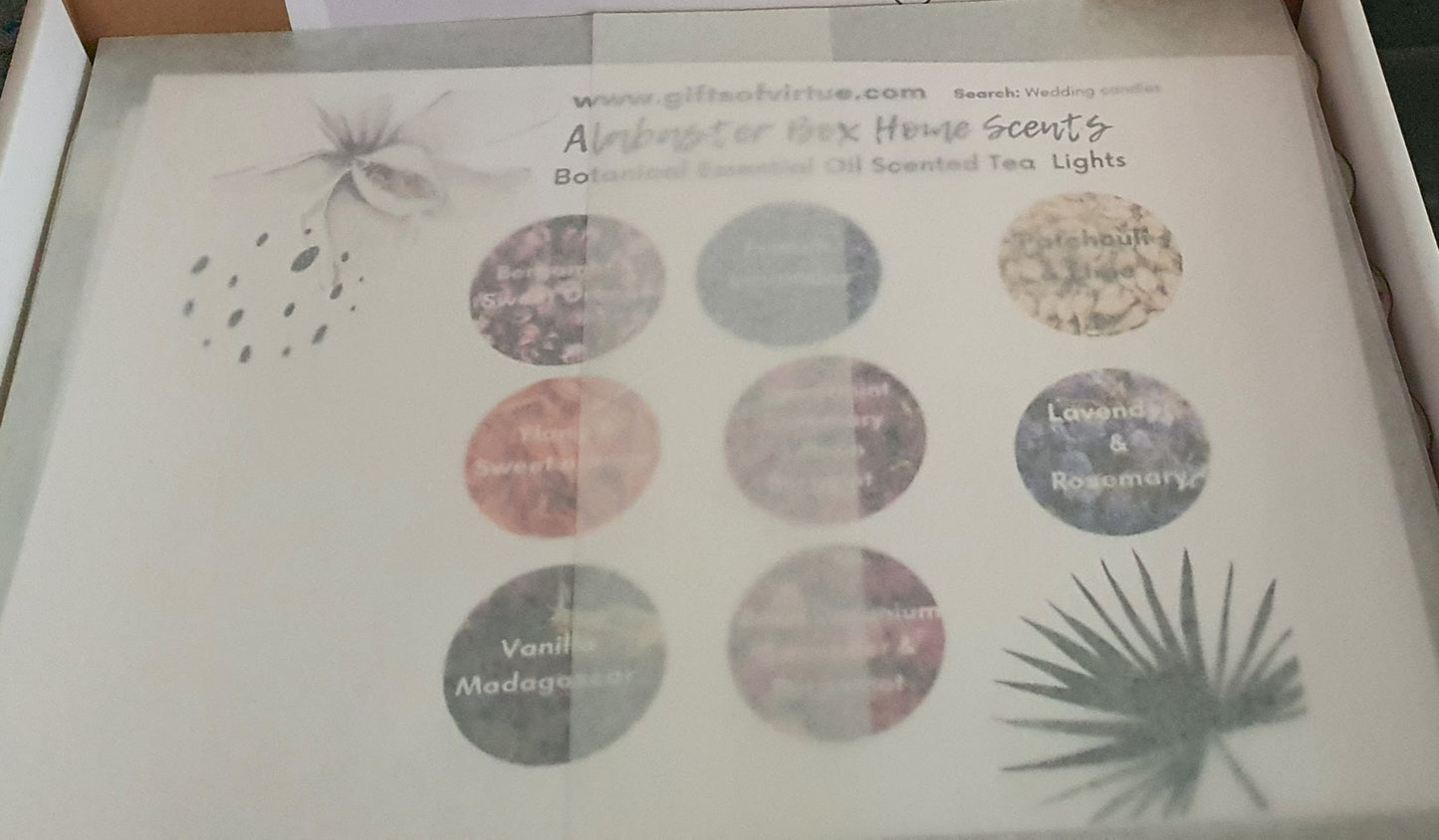 A Pack of 48 Coconut Scented Tea Lights Botantial Infused - Wedding Candles