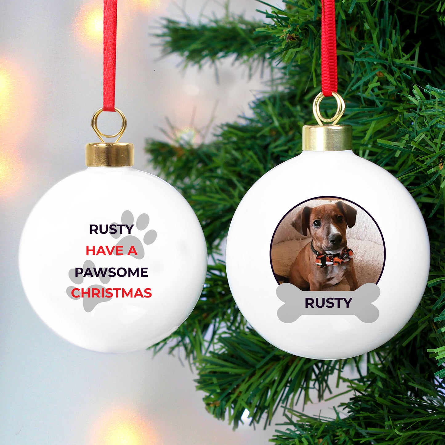 Pawsome Photo Upload Bauble