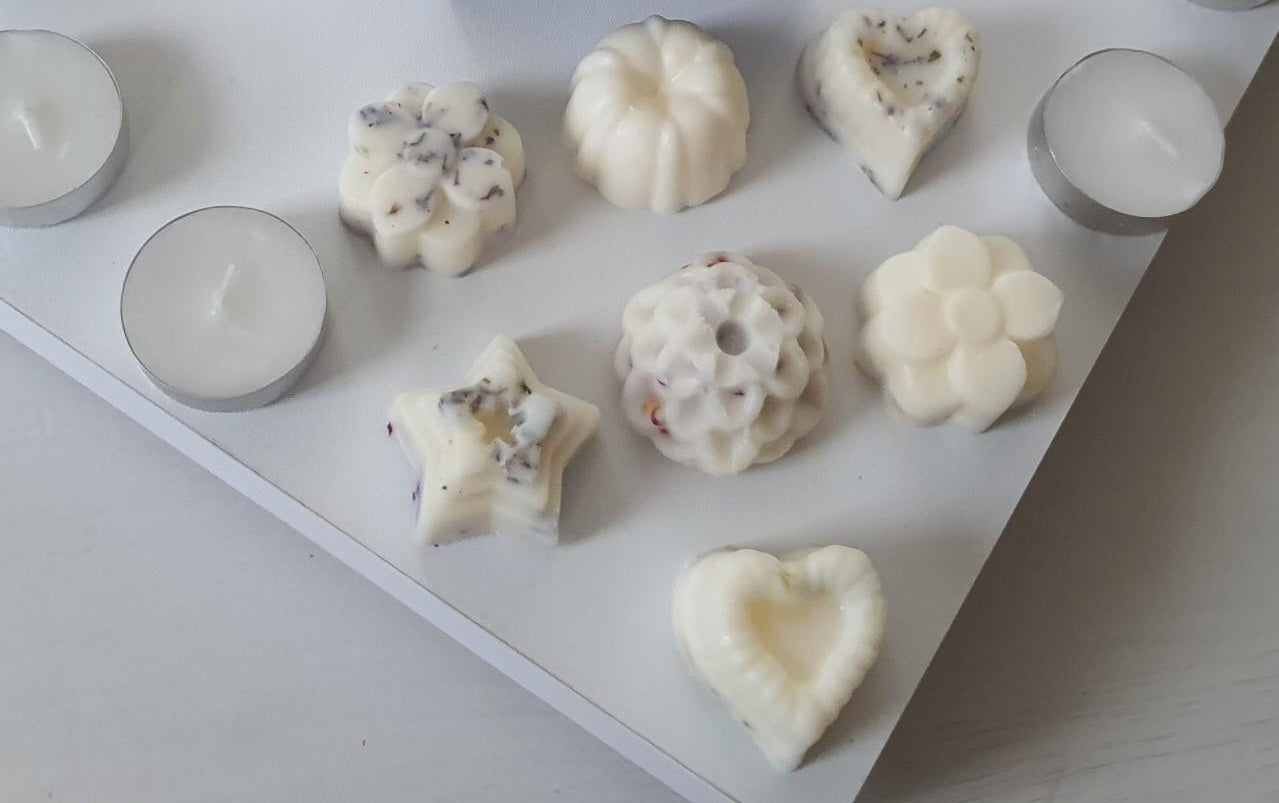 Candle Set of 21 Large Premium Wax Melts Handmade Fresh Botanical Petals