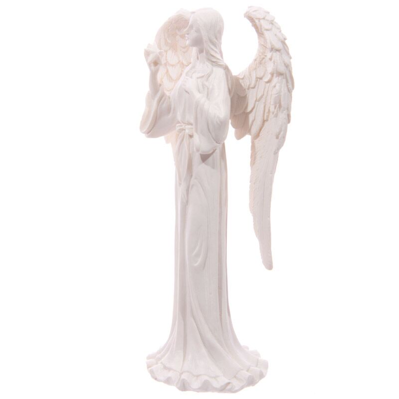 White Standing Angel Figurine - 20cm