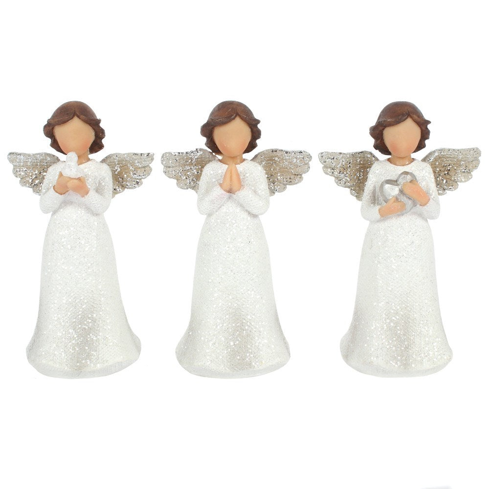 Love Pray Peace Trio Child Angel Ornements