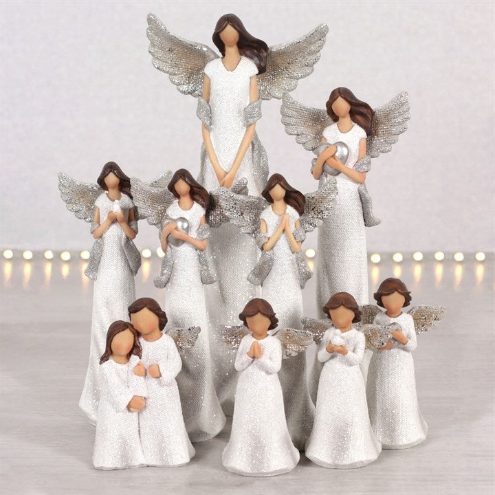 Love Pray Heart Trio Angel Ornaments