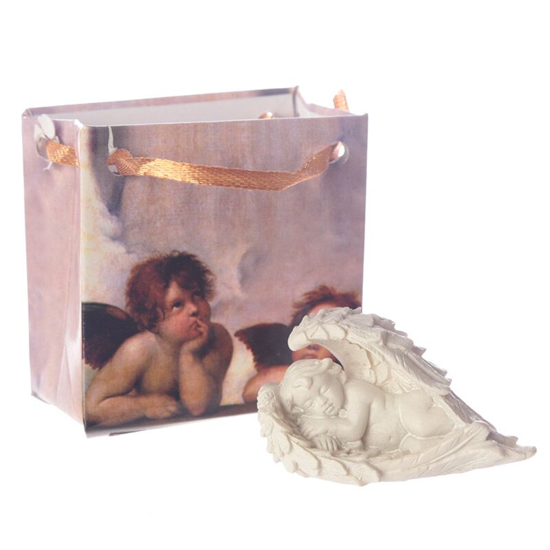 Cherub in Angel Wings Figure in a Mini Gift Bag - Wedding Favours