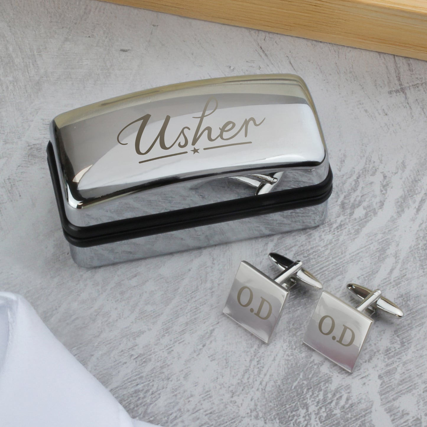 square cufflinks