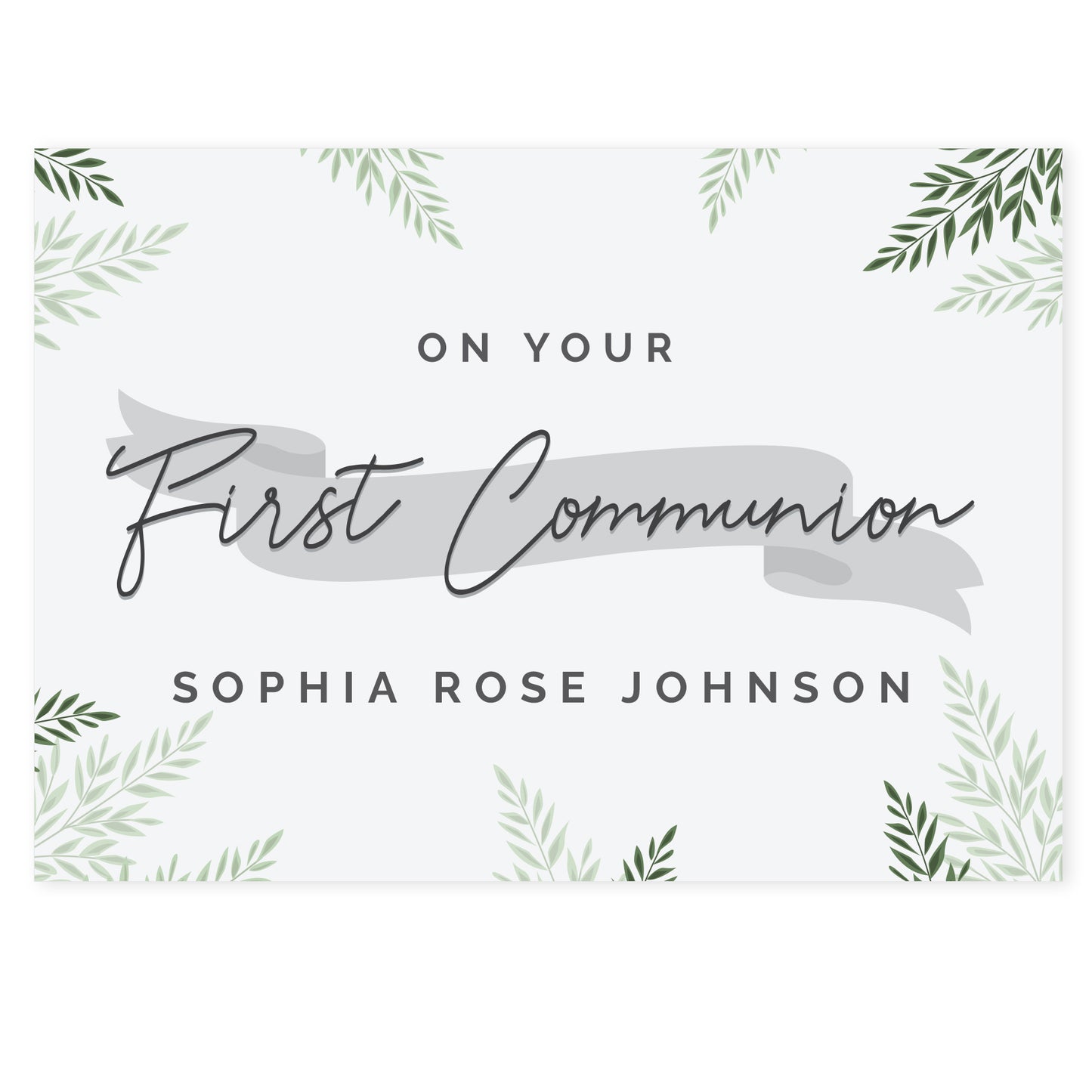 First Communion Card
