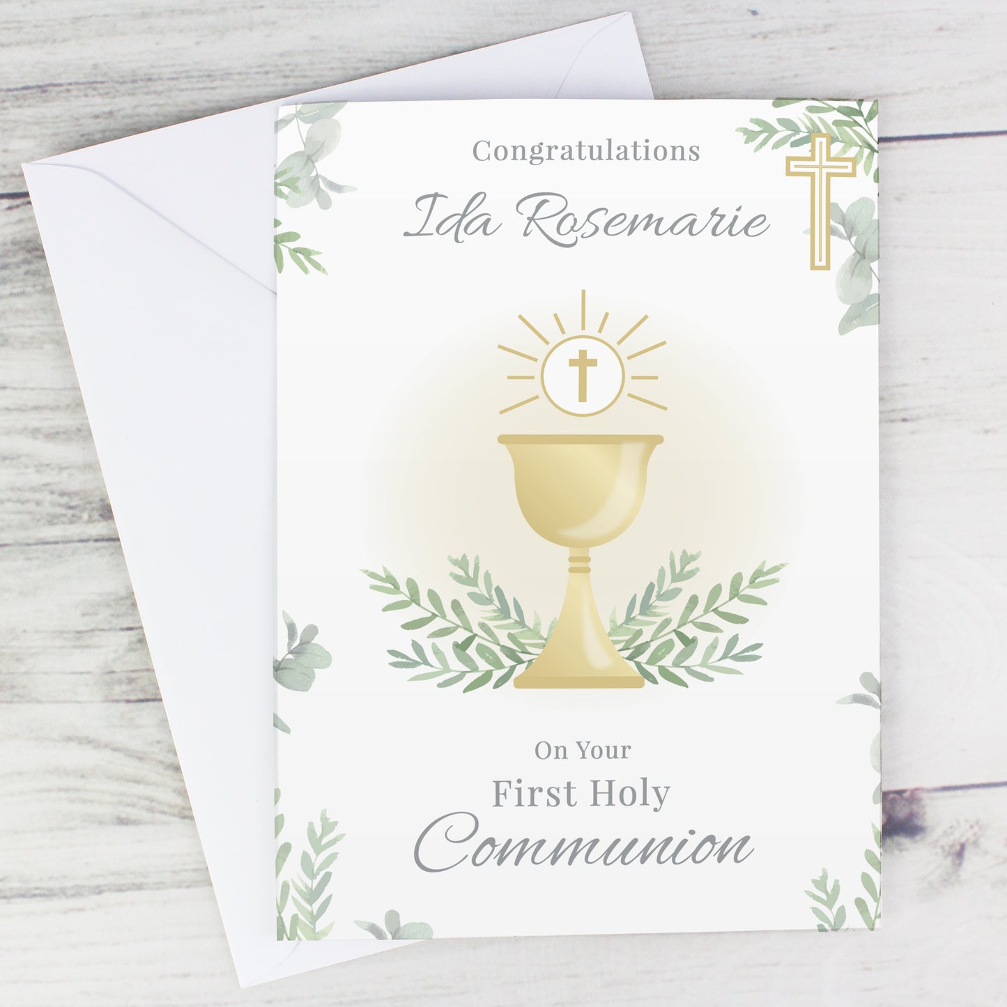 First Holy Communion Greeting Card