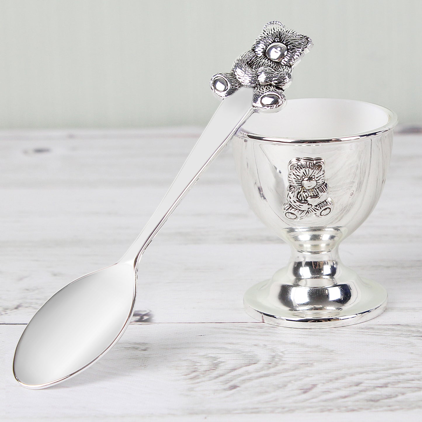Silver Egg Cup & Spoon