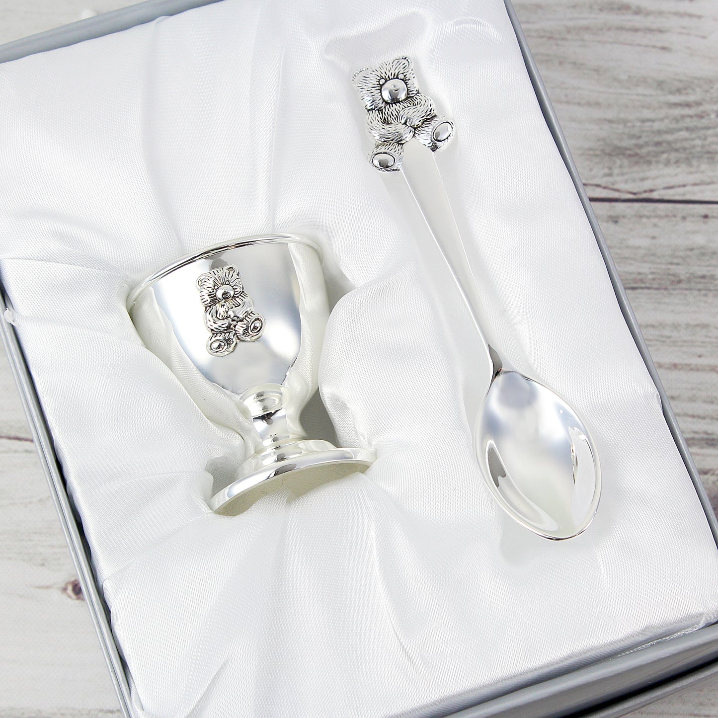 Silver Egg Cup & Spoon