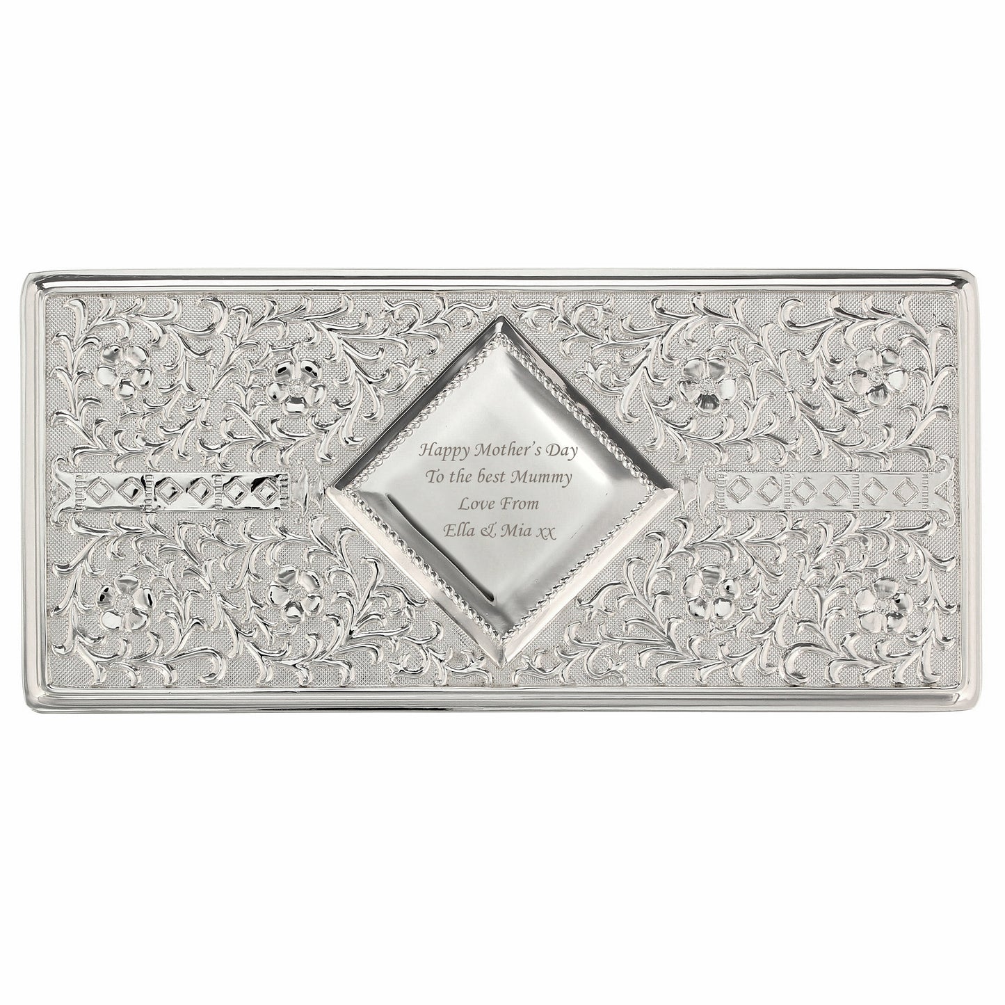 Antique Silver Plated Jewellery Box