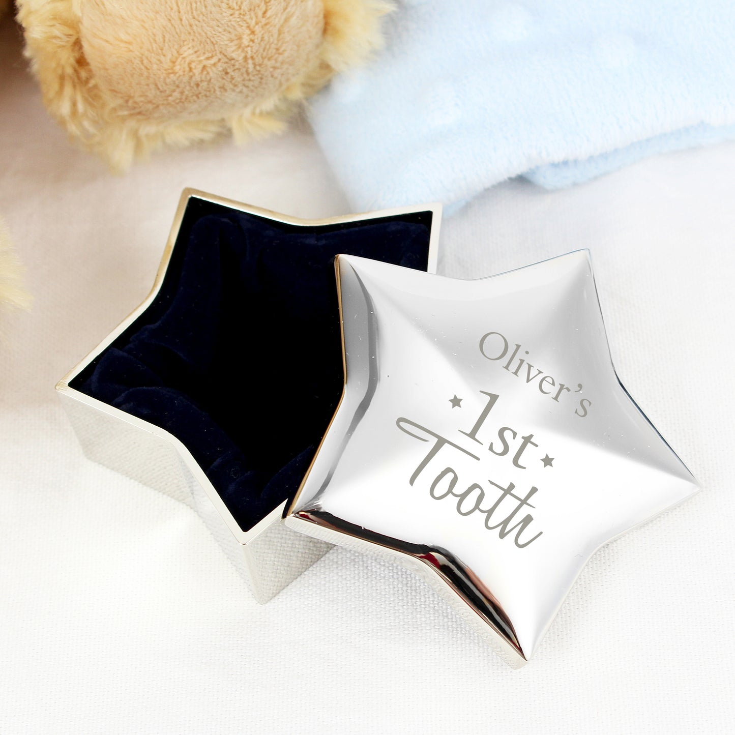 Personalised 1st Tooth Trinket Star Box - Any Name