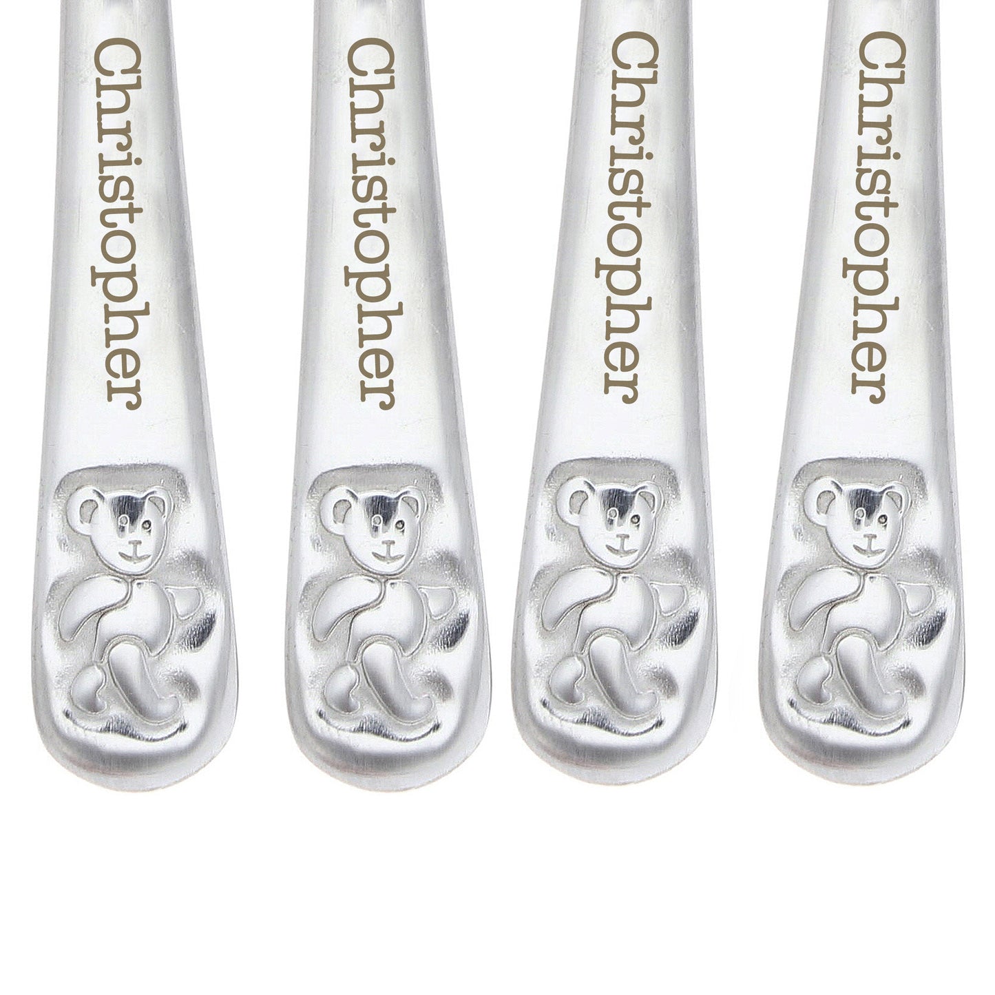 Teddy 4 Piece Embossed Cutlery Set