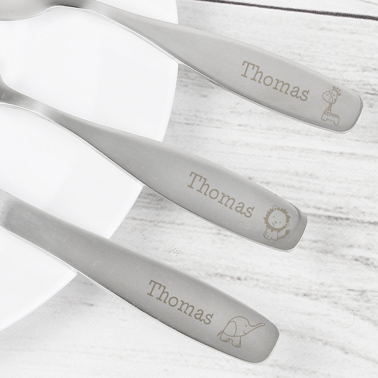 3 Piece Hessian Friends Cutlery Set