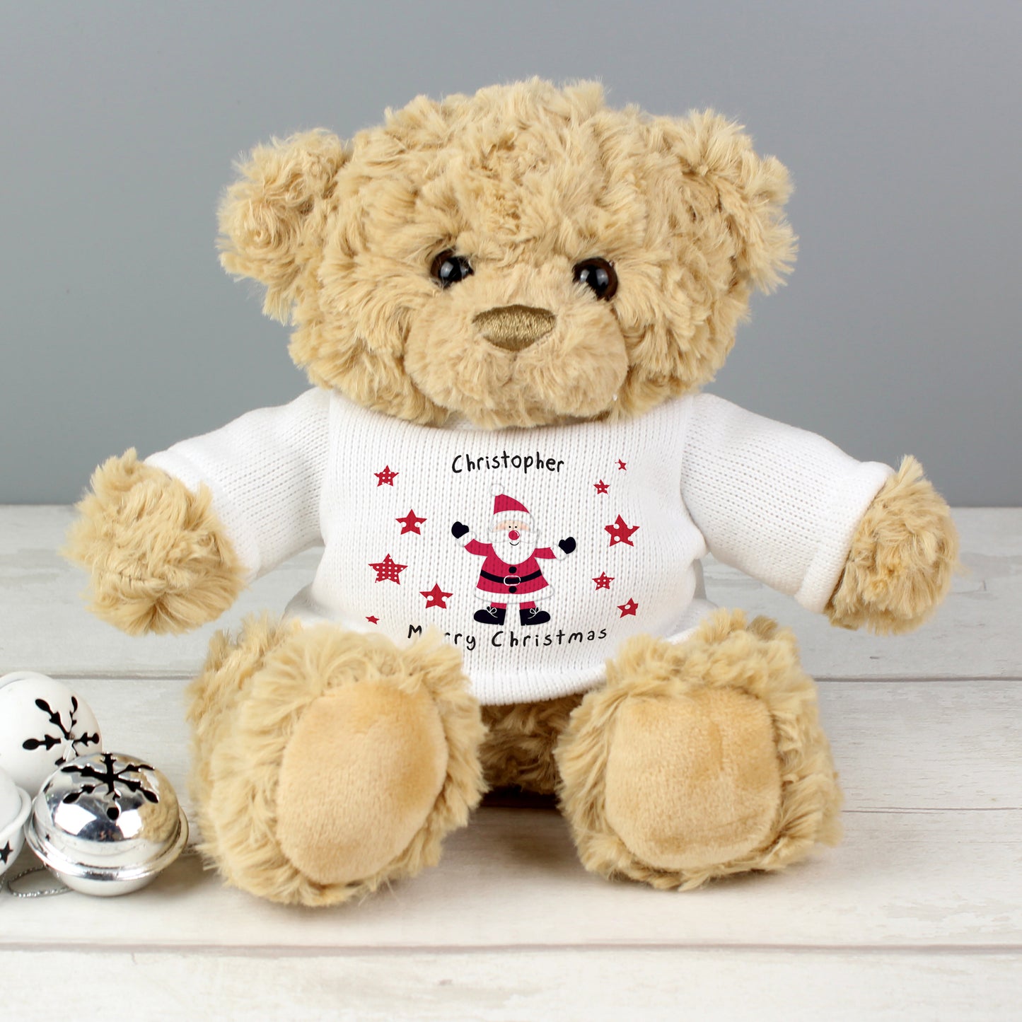 Spotty Santa Teddy Bear