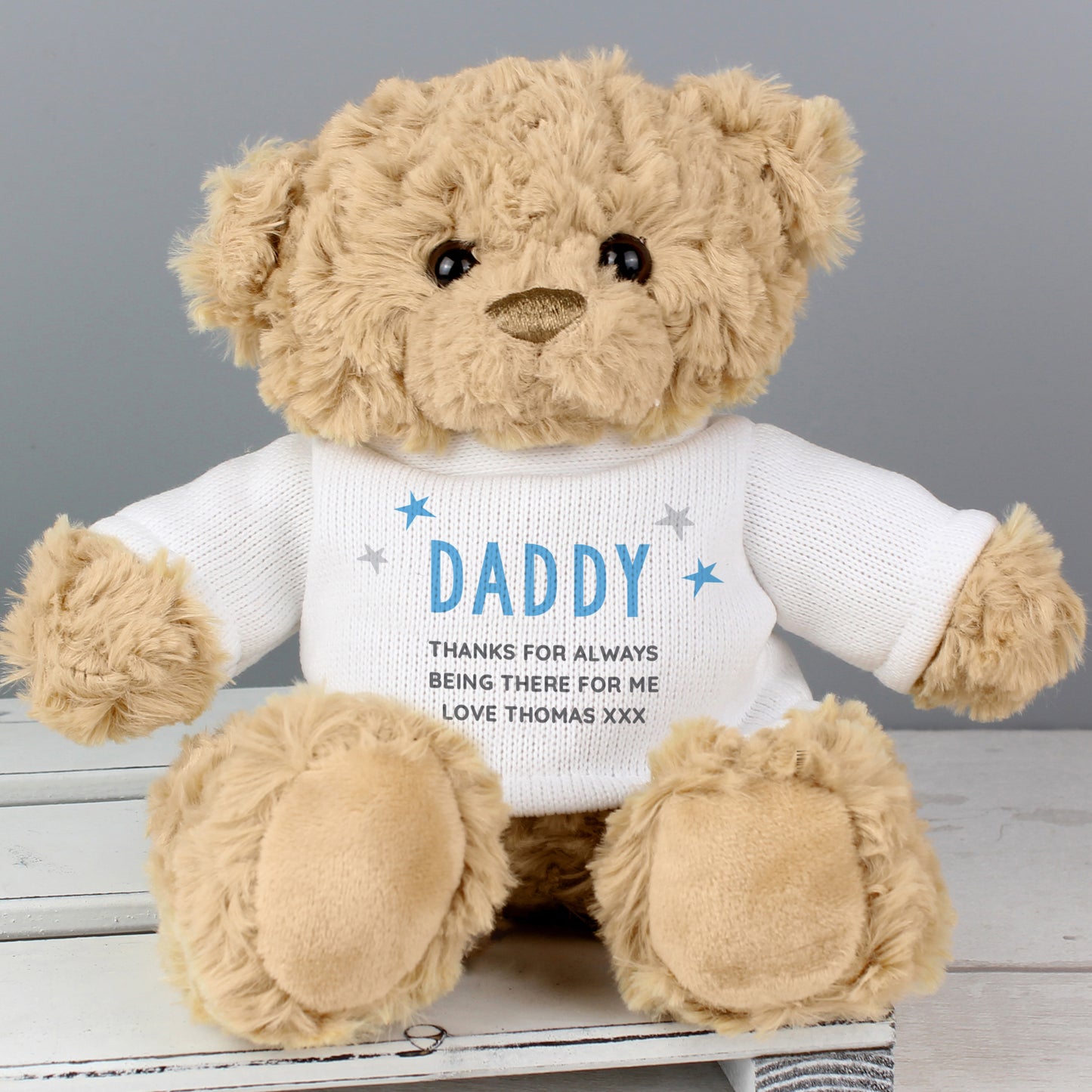 Blue Name & Message Teddy Bear