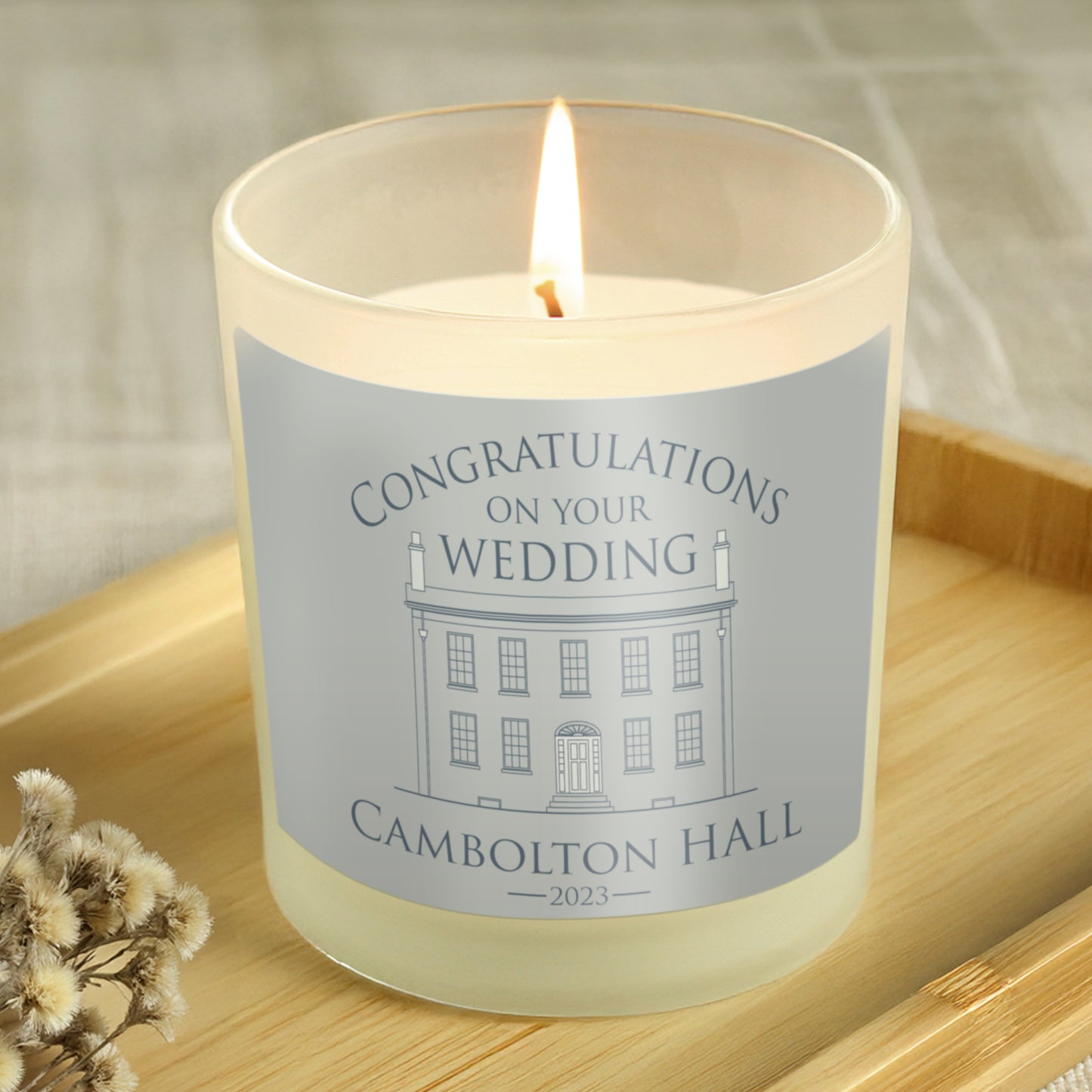 Candle Jar - Bespoke Wedding Gift