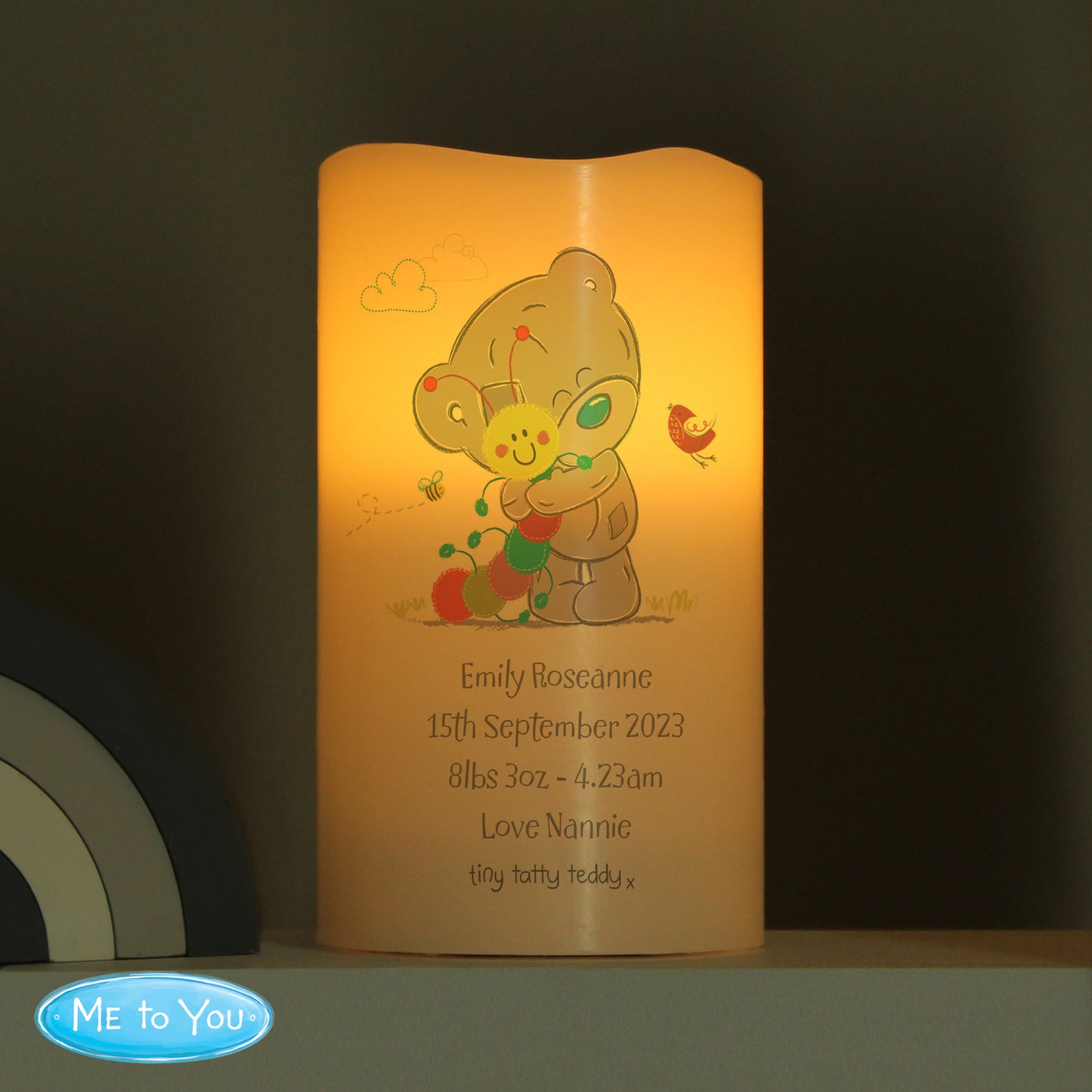 Tiny Tatty Teddy Cuddle Bug Nightlight LED Candle