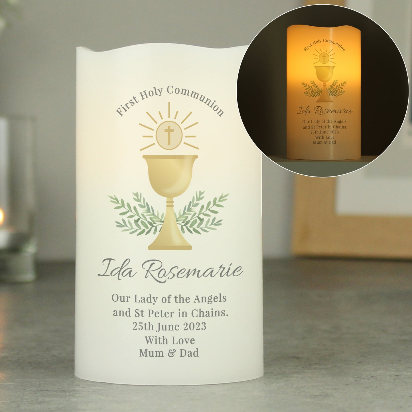 First Holy Communion LED Candle