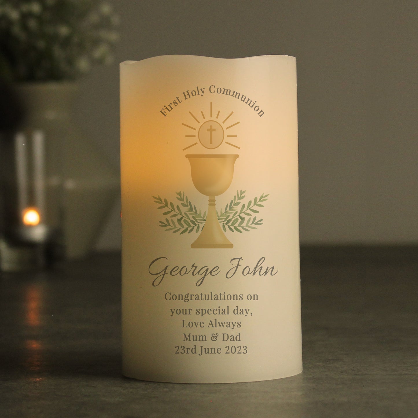First Holy Communion LED Candle