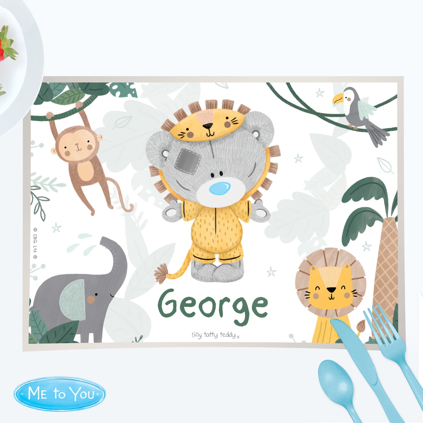 Tiny Tatty Teddy Jungle Animals Placemat
