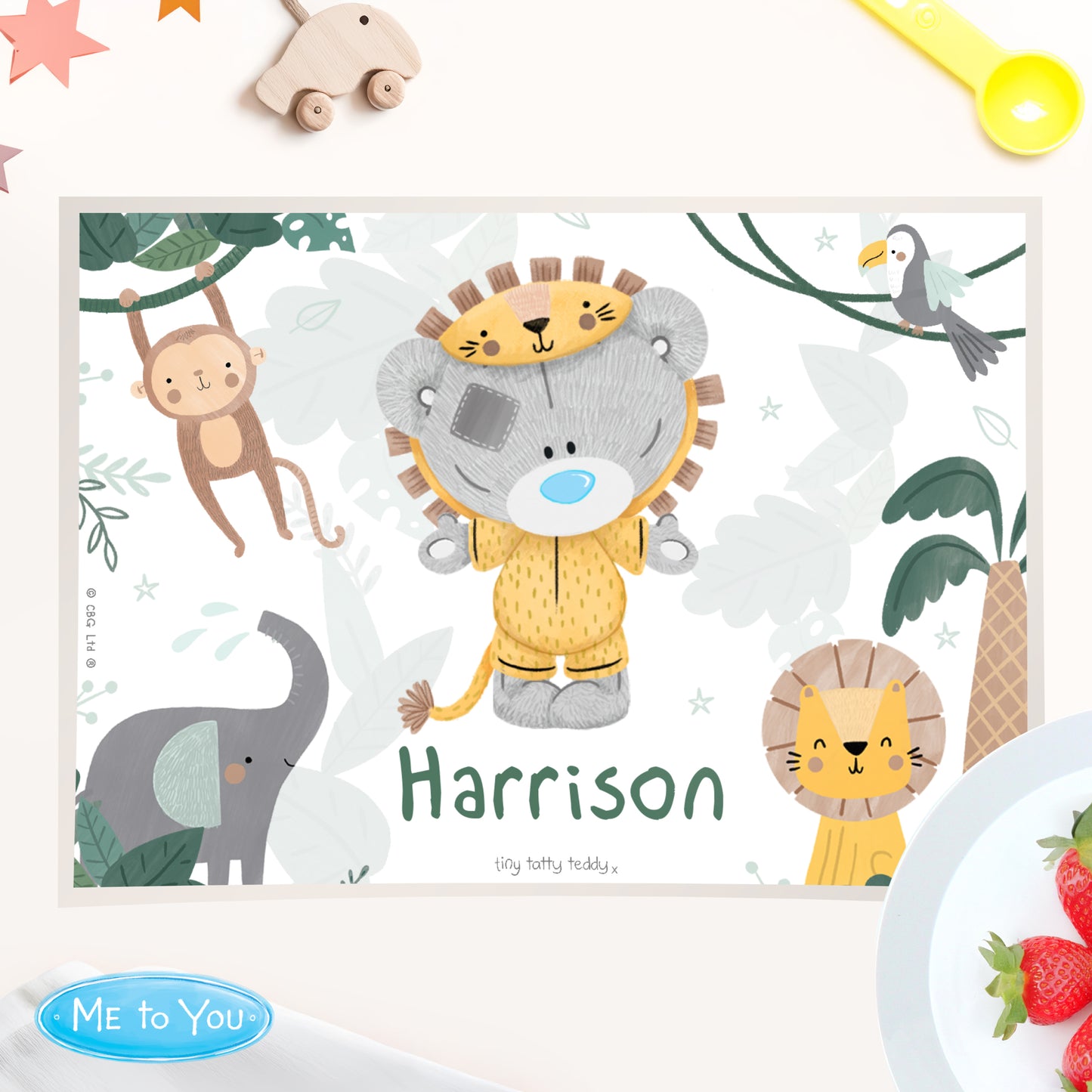 Tiny Tatty Teddy Jungle Animals Placemat