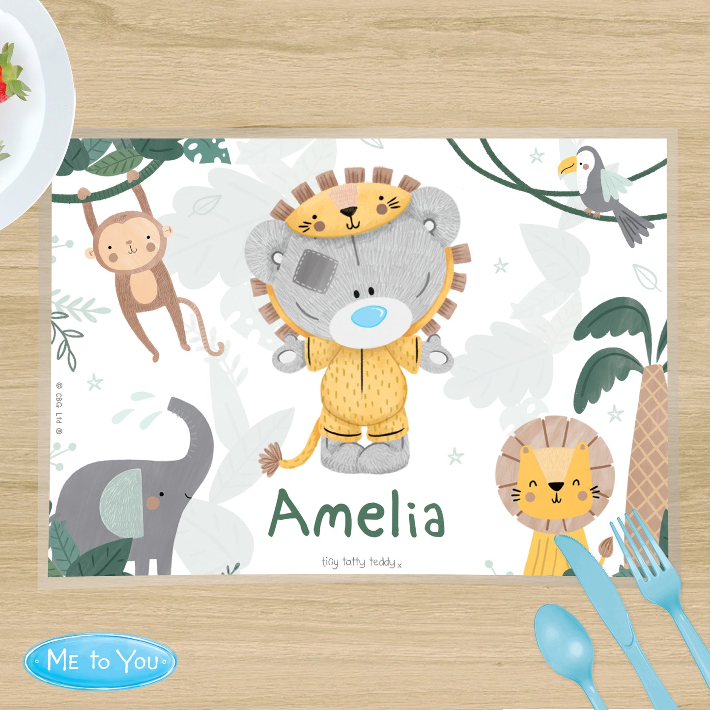 Tiny Tatty Teddy Jungle Animals Placemat