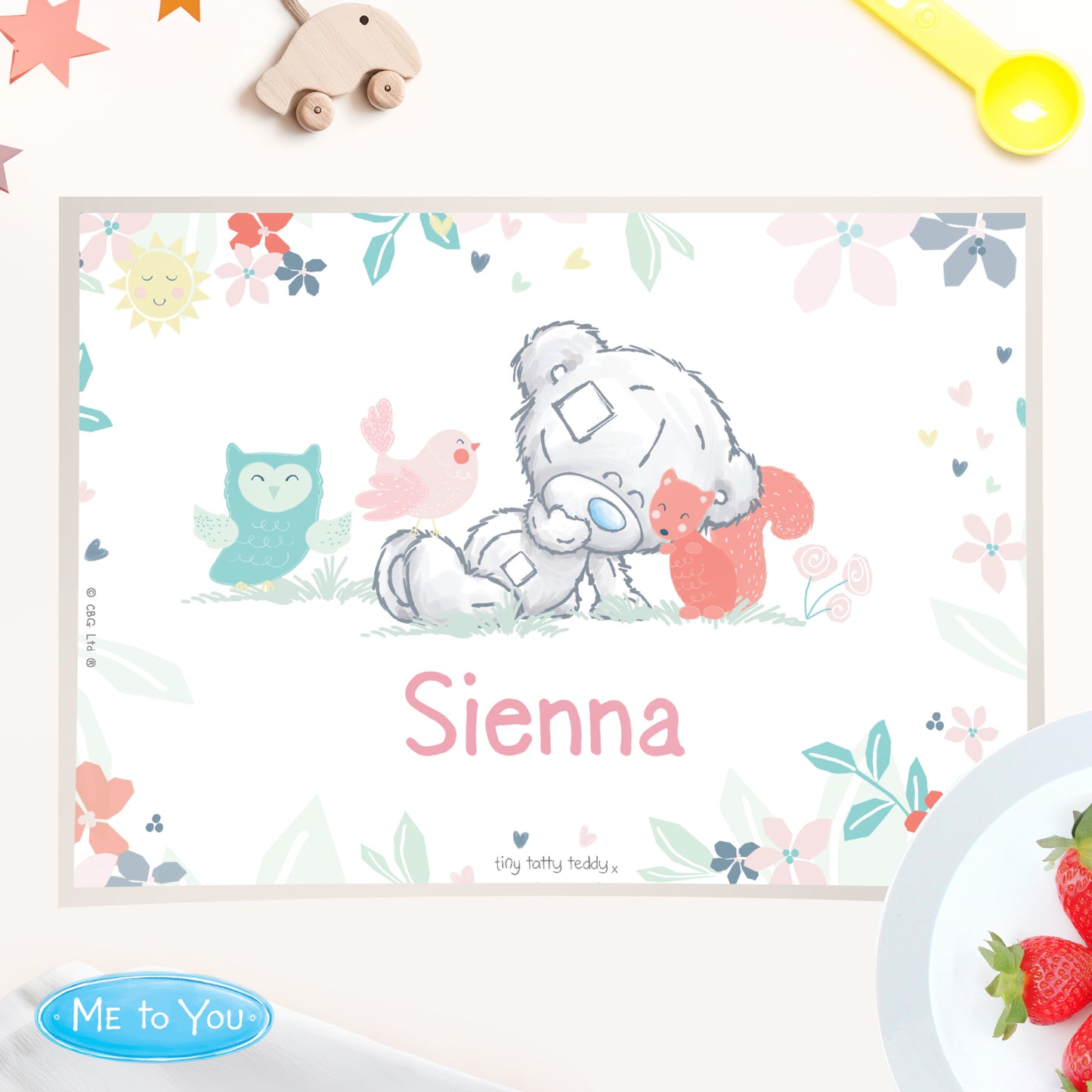 Tiny Tatty Teddy Woodland Animal Placemat
