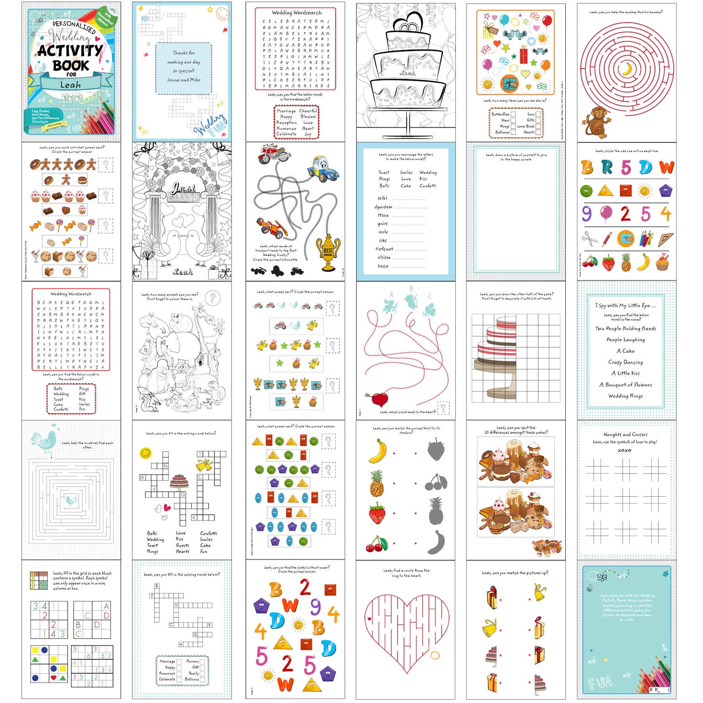 Personalised Activity Book with Stickers