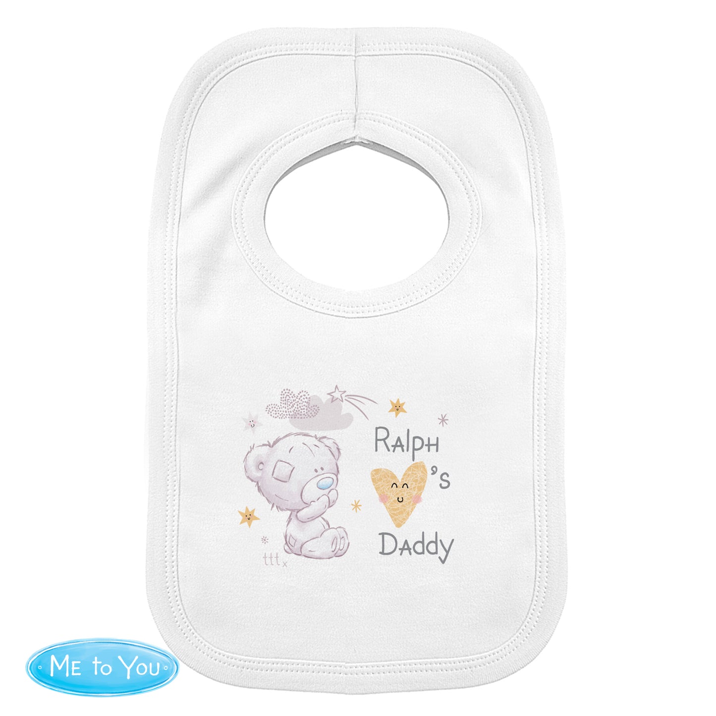 Tiny Tatty Teddy I Heart Baby Bib
