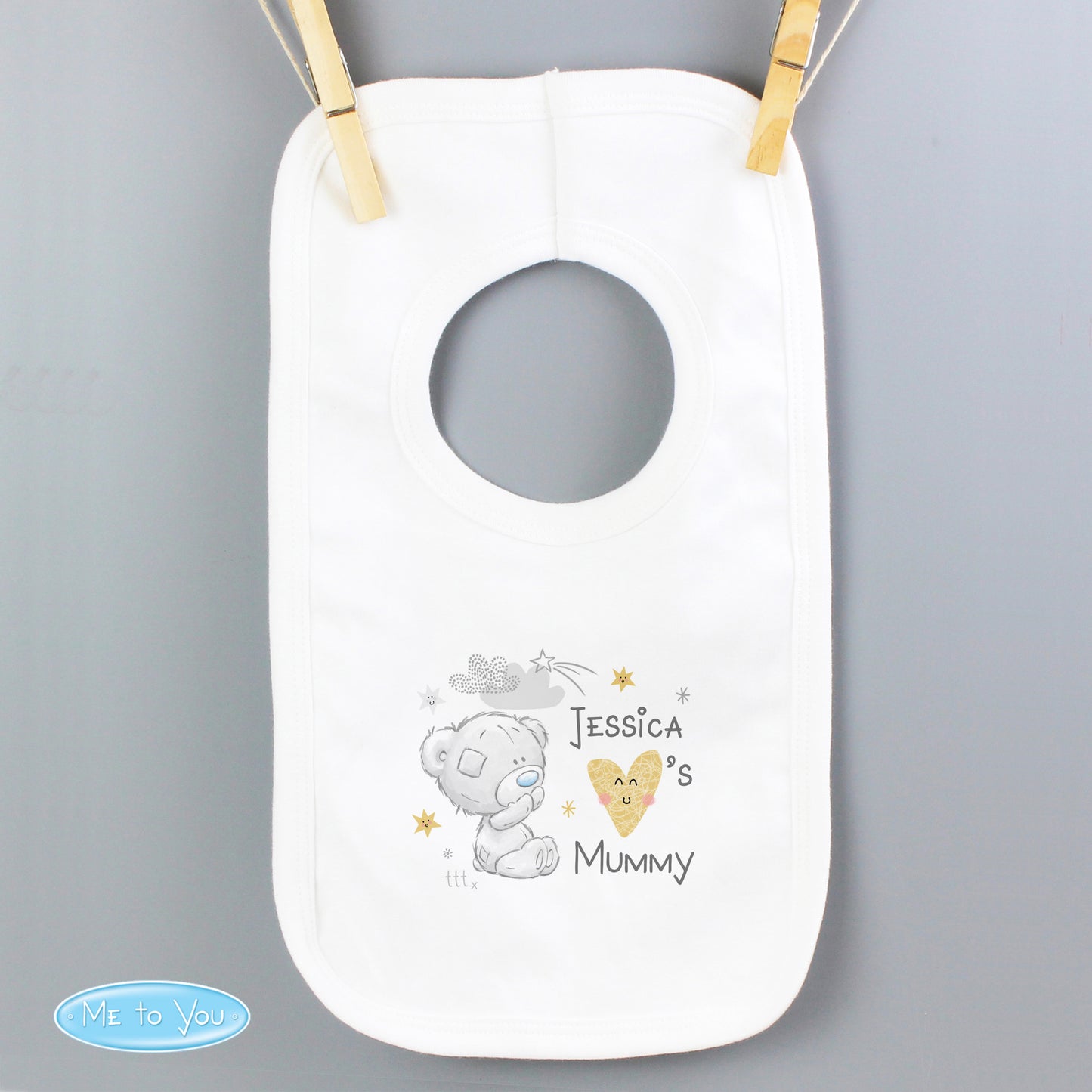 Tiny Tatty Teddy I Heart Baby Bib