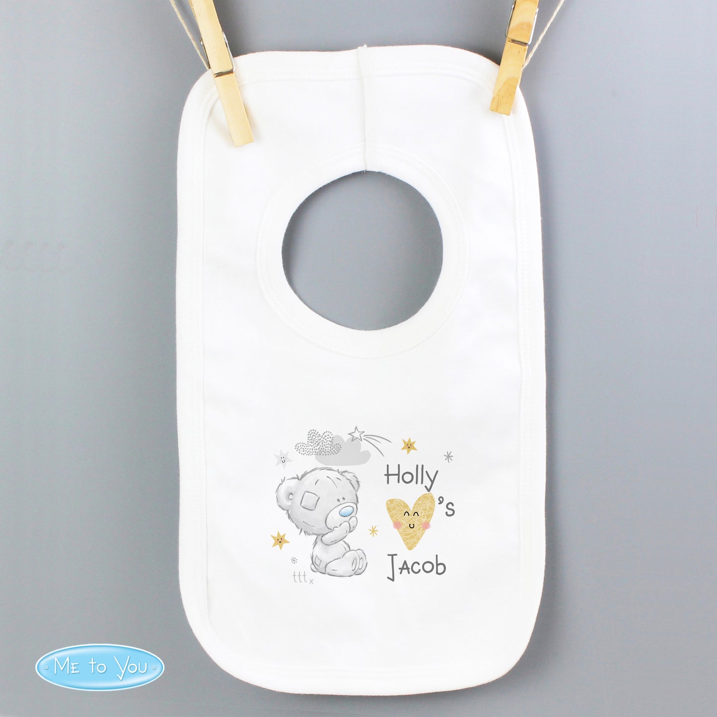 Tiny Tatty Teddy I Heart Baby Bib