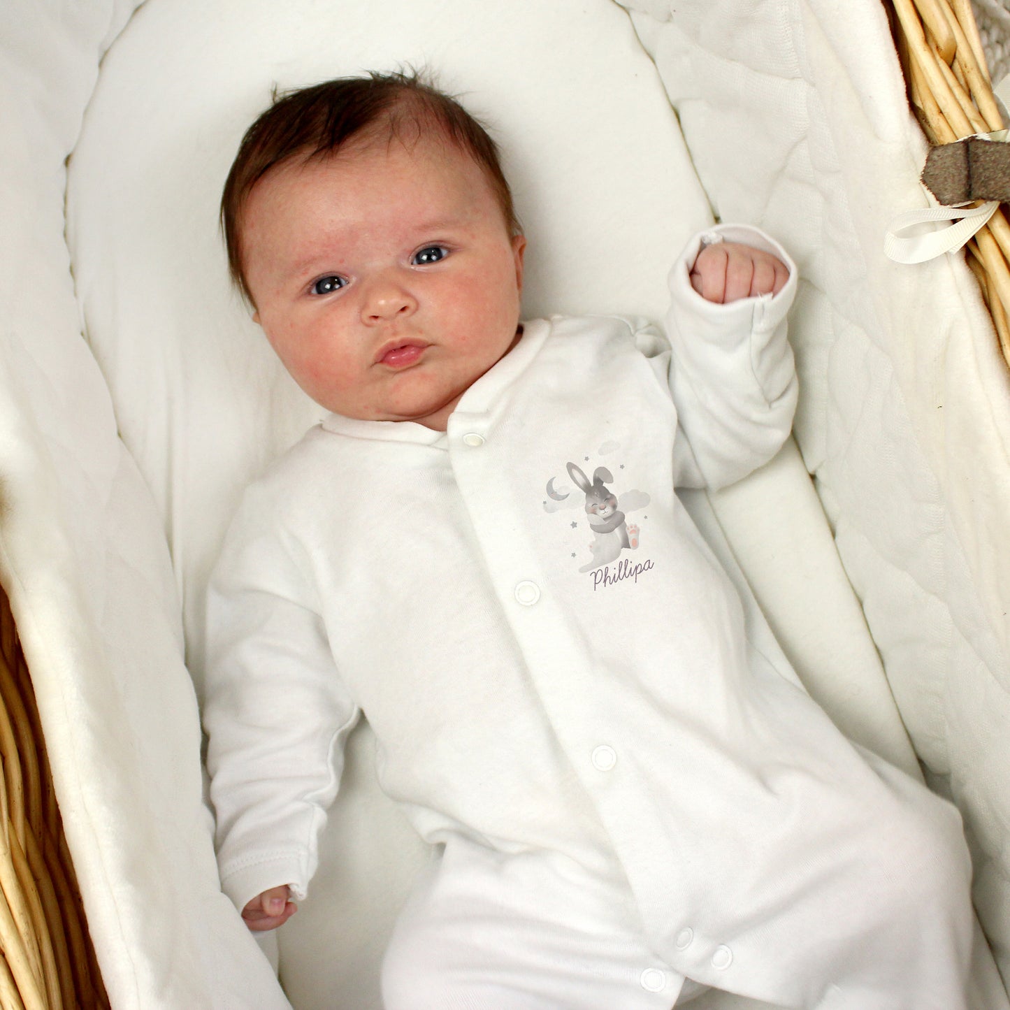 3PC Baby Bunny Babygrow & Bib Set - 0-3 Months