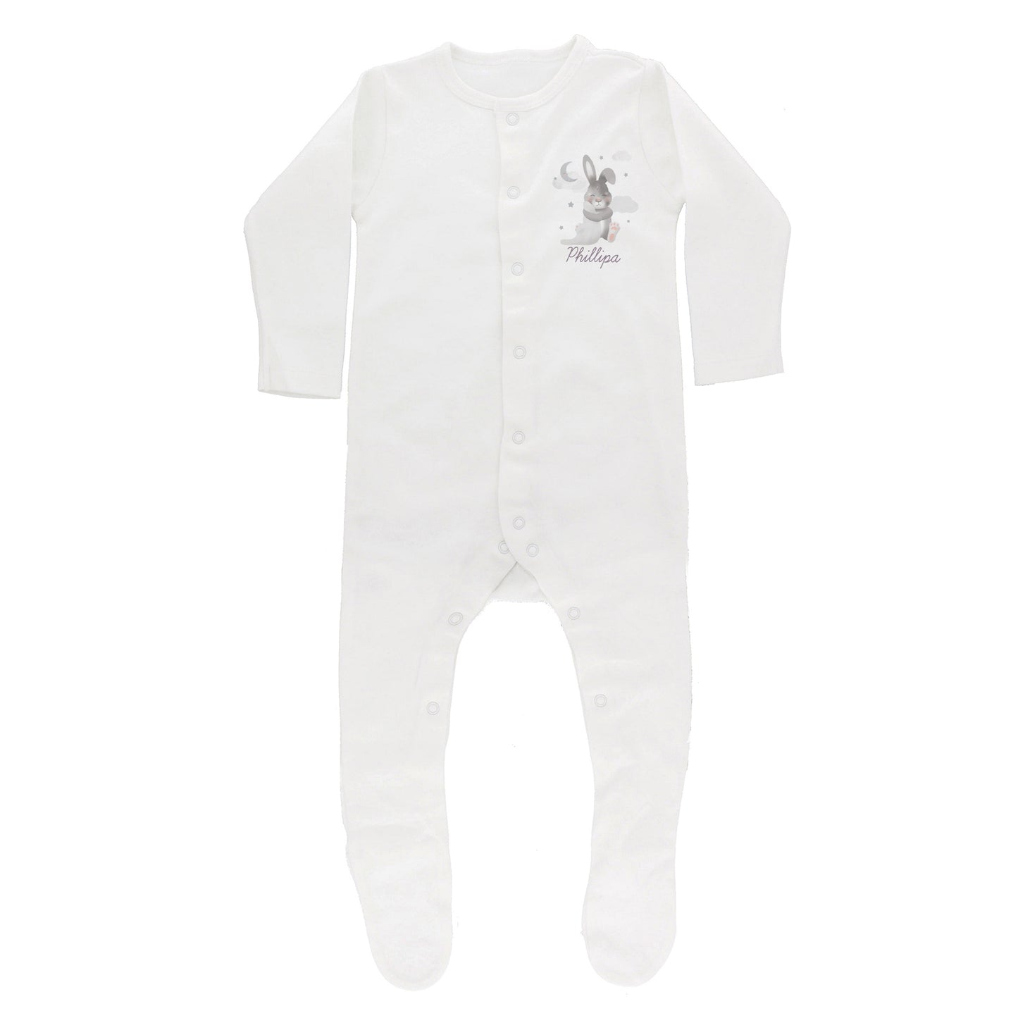 3PC Baby Bunny Babygrow & Bib Set - 0-3 Months
