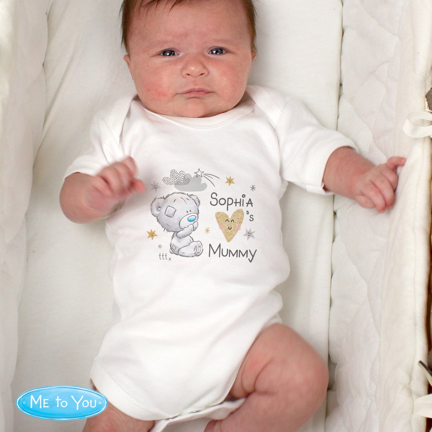 Tiny Tatty Teddy I Heart 0-3 Months Baby Vest