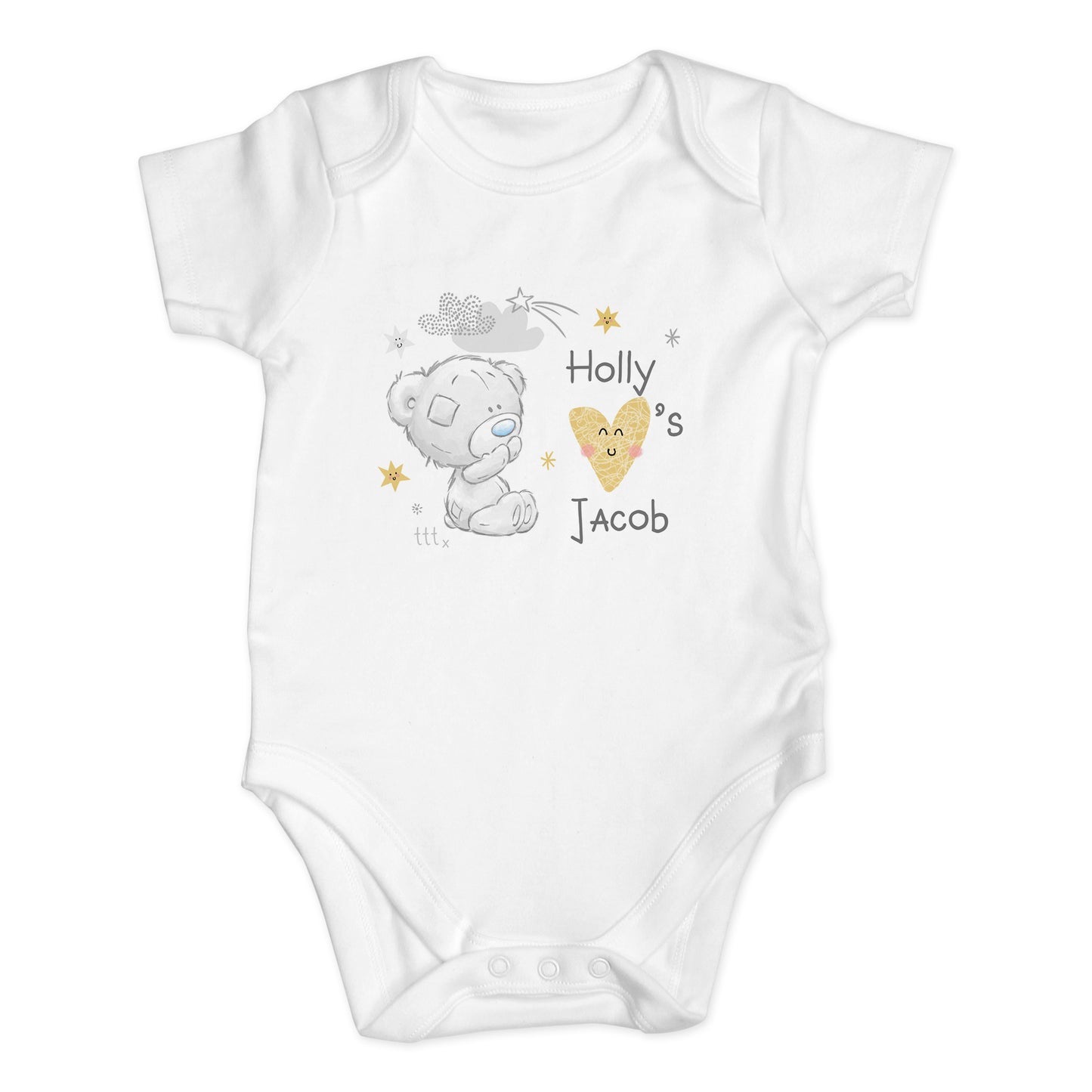 Tiny Tatty Teddy I Heart 0-3 Months Baby Vest
