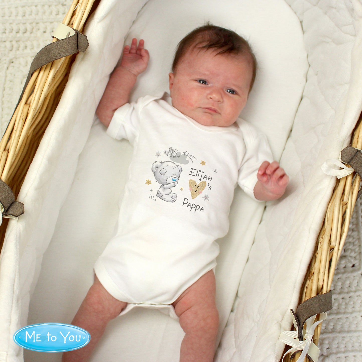 Tiny Tatty Teddy I Heart 0-3 Months Baby Vest