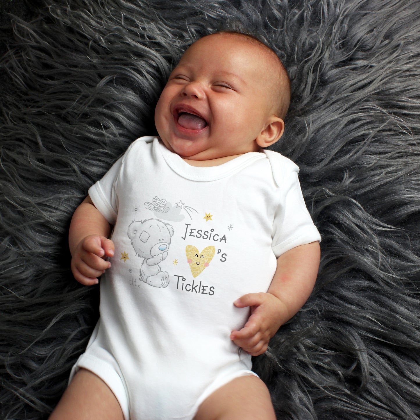 Tiny Tatty Teddy I Heart 0-3 Months Baby Vest