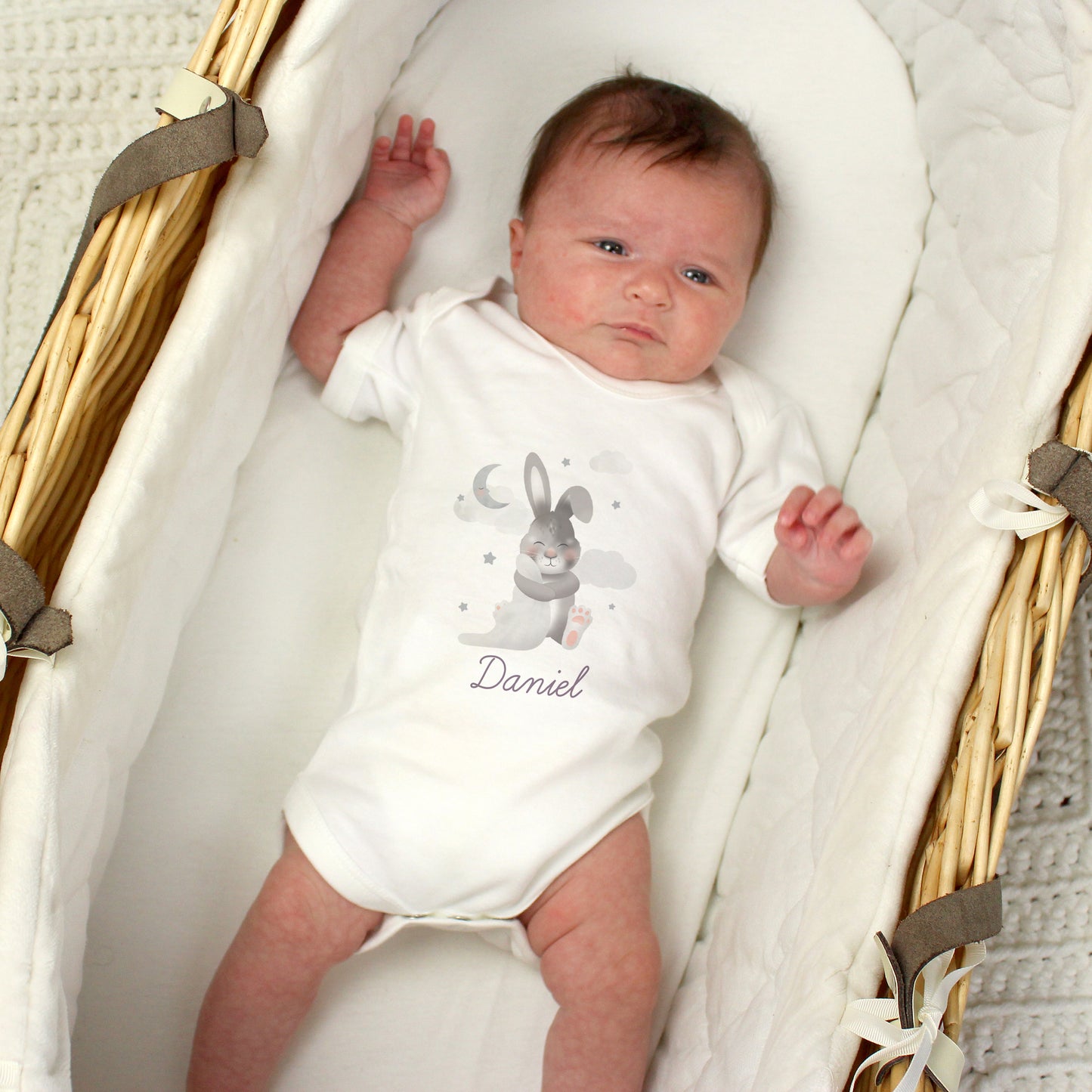 3PC Baby Bunny Babygrow & Bib Set - 0-3 Months