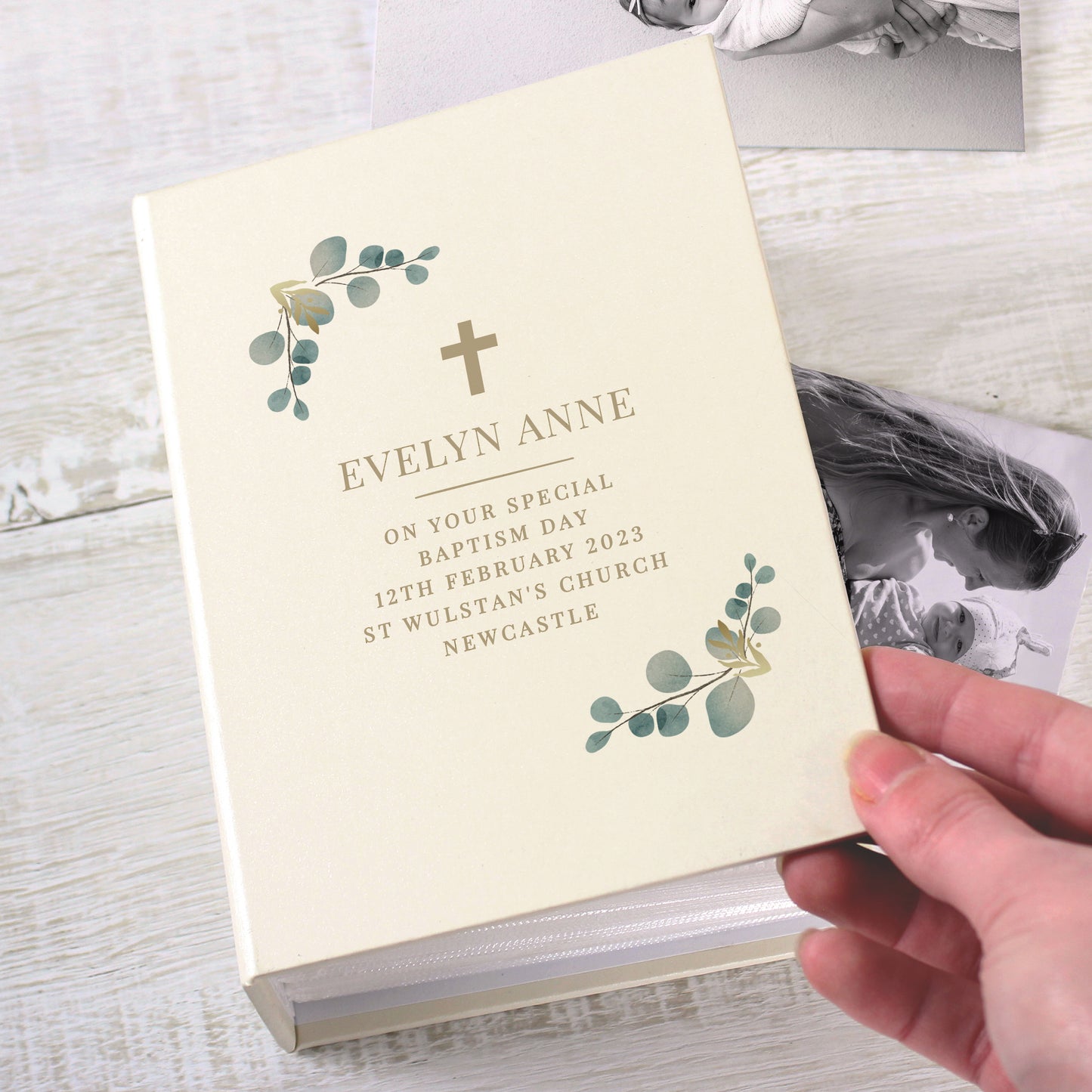 Botanical Cross 6x4 Photo Album with Sleeves