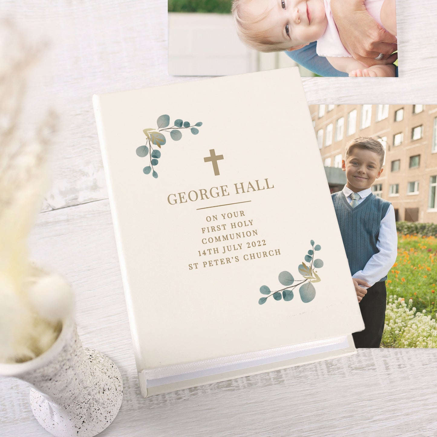 Botanical Cross 6x4 Photo Album with Sleeves