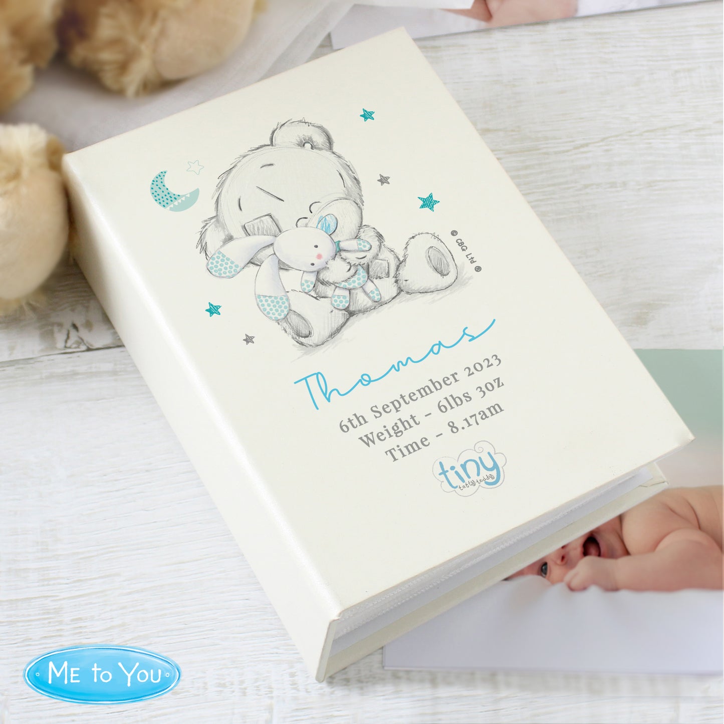 Tiny Tatty Teddy Blue 6x4 Photo Album with Sleeves