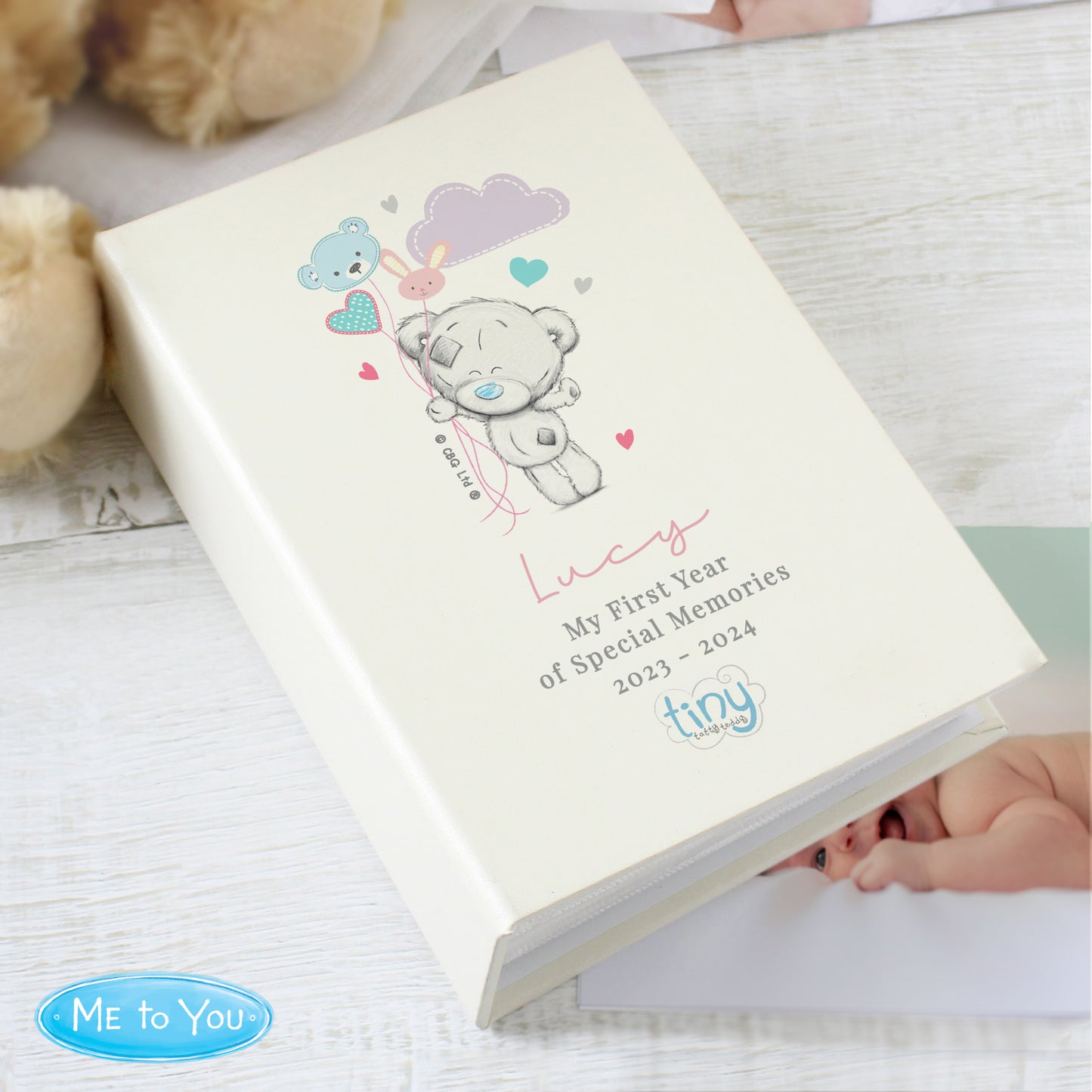Tiny Tatty Teddy Pink 6x4 Photo Album with Sleeves