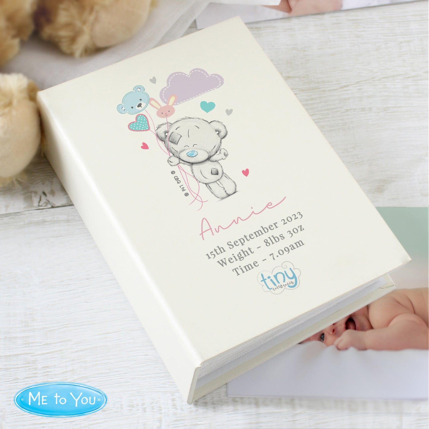 Tiny Tatty Teddy Pink 6x4 Photo Album with Sleeves