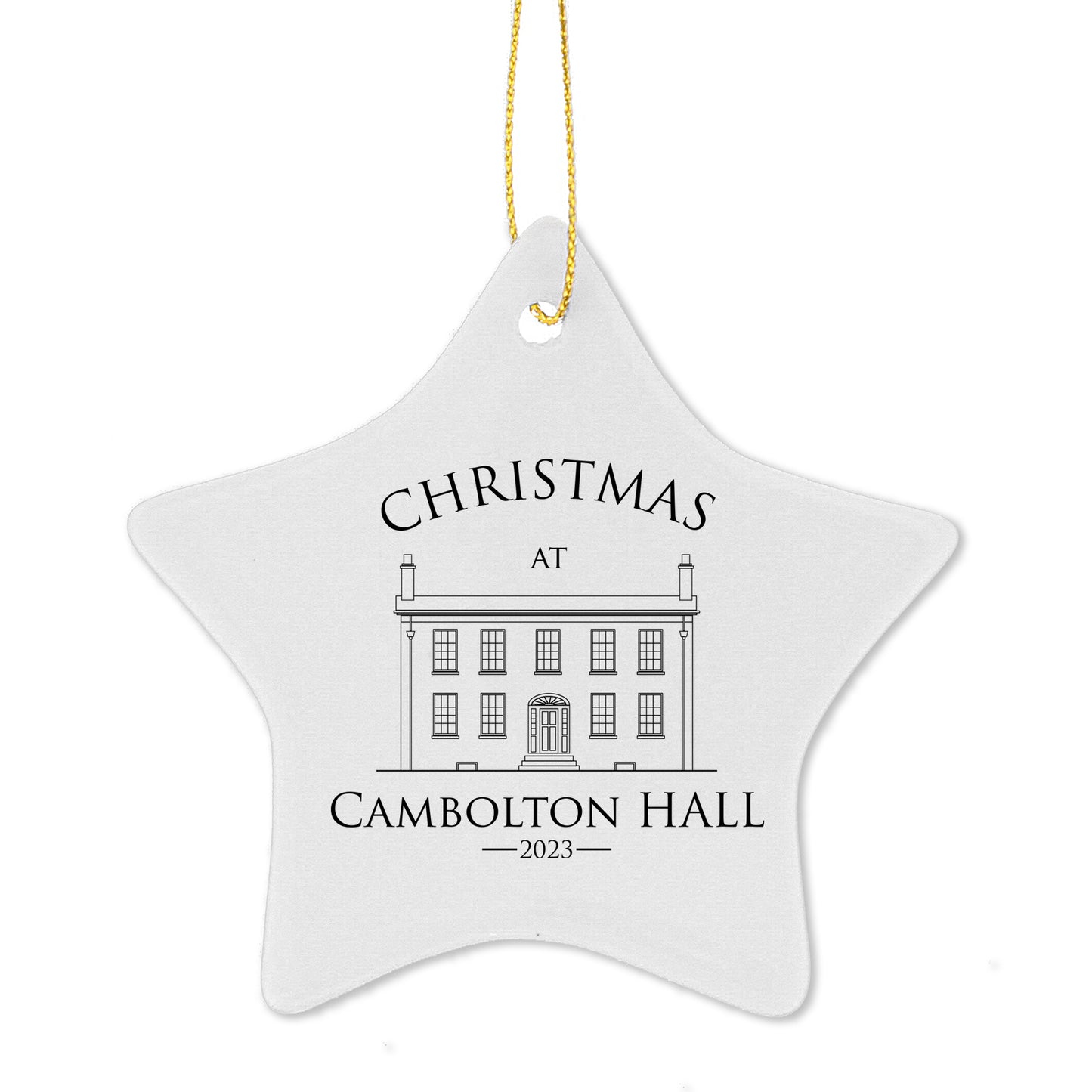 Design Ceramic Hanging Star Decoration