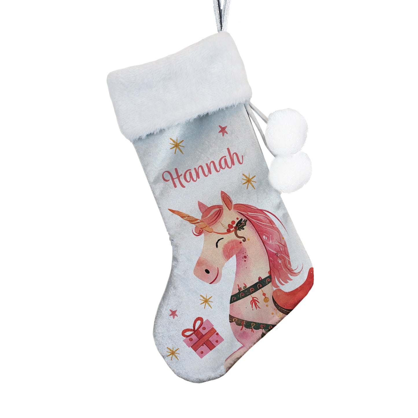 Children's Christmas Stocking - Pink Unicorn