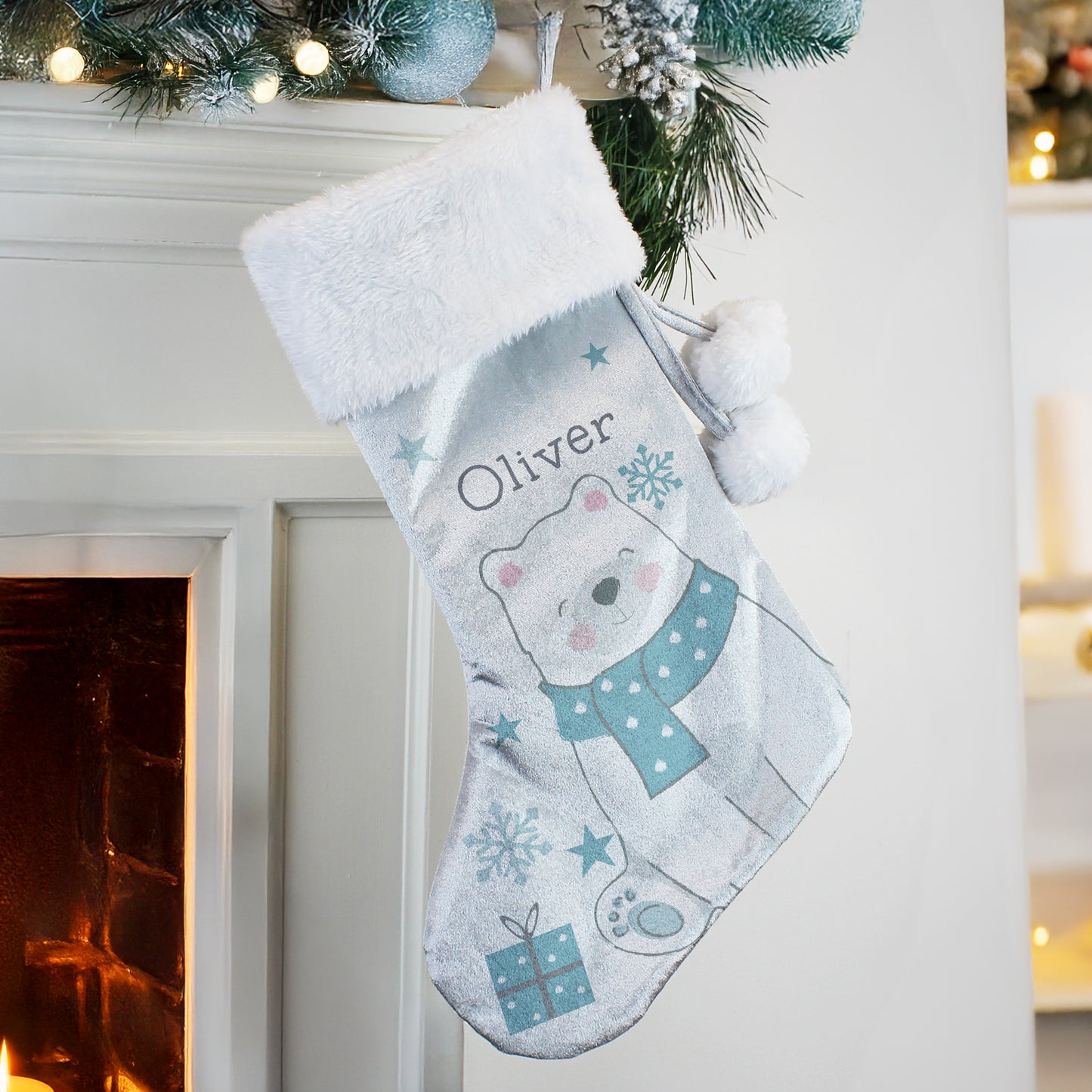 Children's Christmas Stocking - Winter Polar Bear