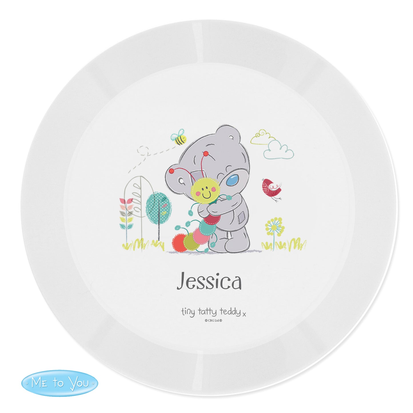Tiny Tatty Teddy Cuddle Bug Plastic Plate