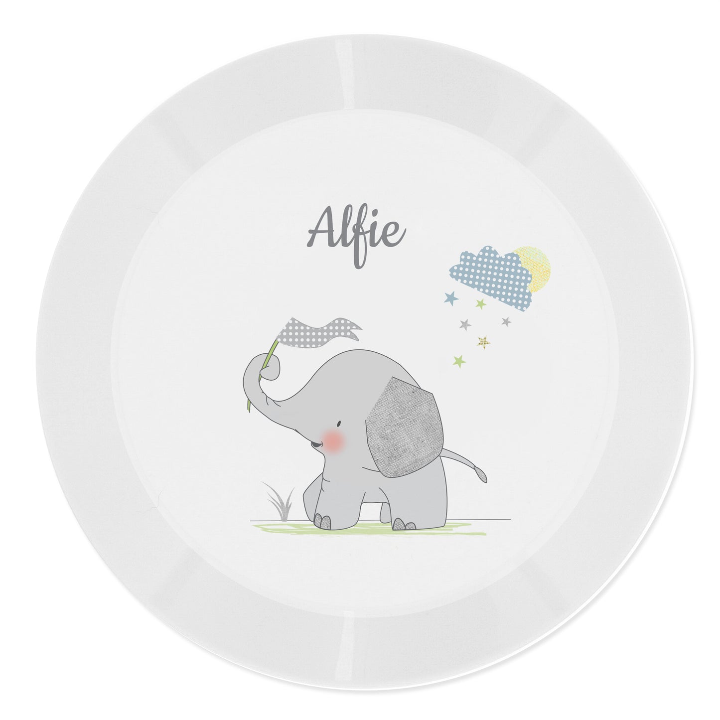 6PC Elephant Plastic Breakfast & Dinner Set - BPA Free
